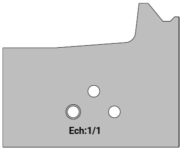 Jeu de 2 lames Rotoprofil   HSS   ISOL RENOV - Ouvrant - Calibrage Ht.56 