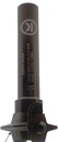 Mèche à profiler à plaquettes HW 1/4 de rond R2 Ø40 LC.2 LU.2 LT.100 Q16 Z2 Neutre Rot.Droite Travail dessus / dessous