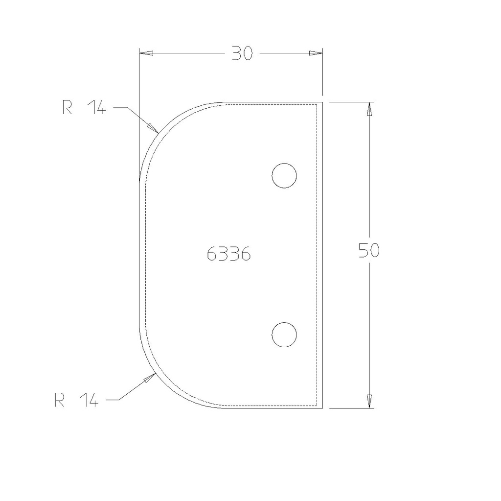 PLAQ.DOUBLE CONGE R14 