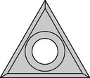 Plaquette Carbure 22x19x2.0 Z3 1 trou fraisé 
