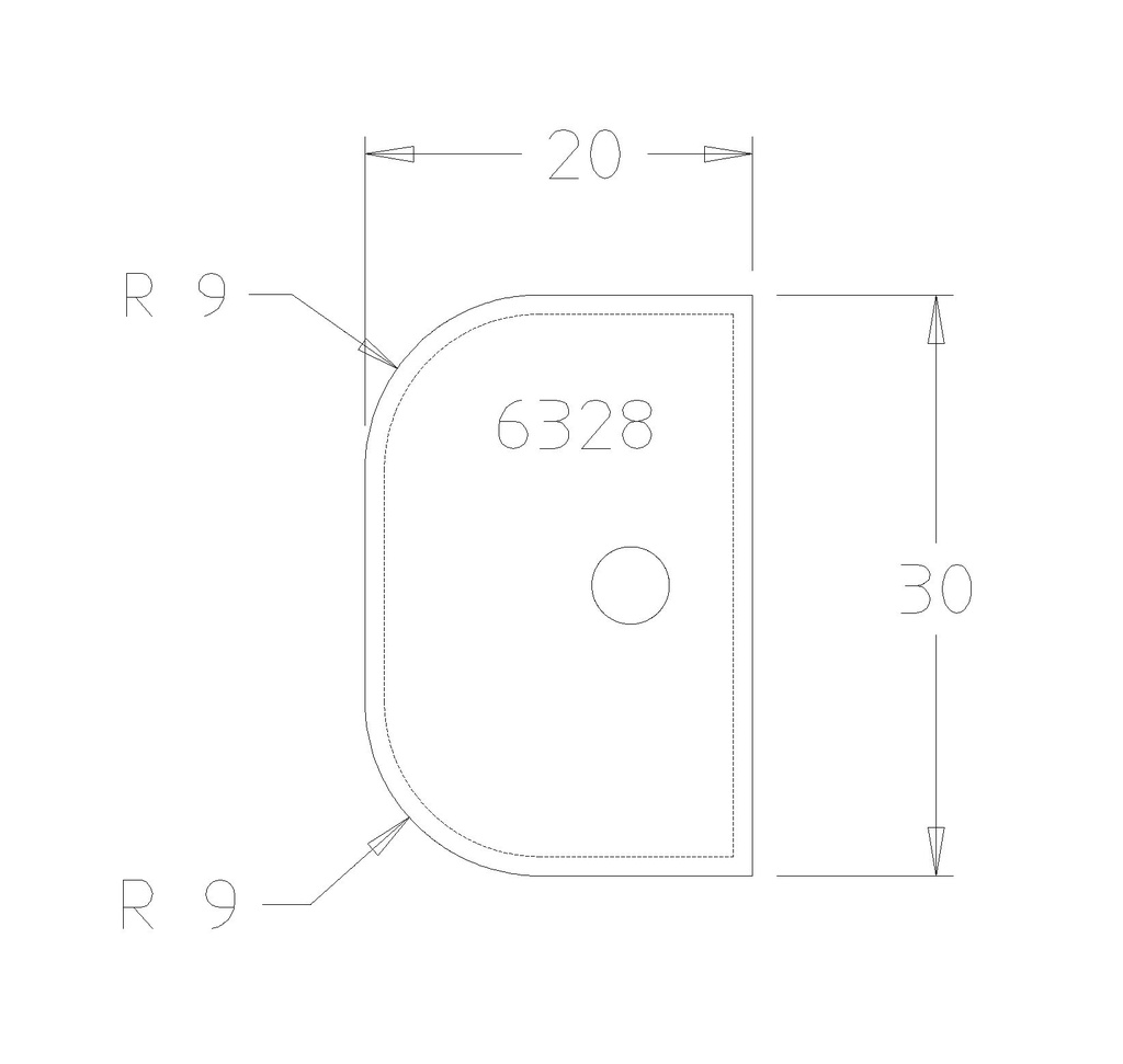 PLAQ.DOUBLE CONGE R9 