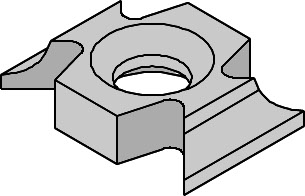 Briseur d'arête   Carbure   Rayon R1.5   22x16x5.0  Z 2   1 trou fraisé 