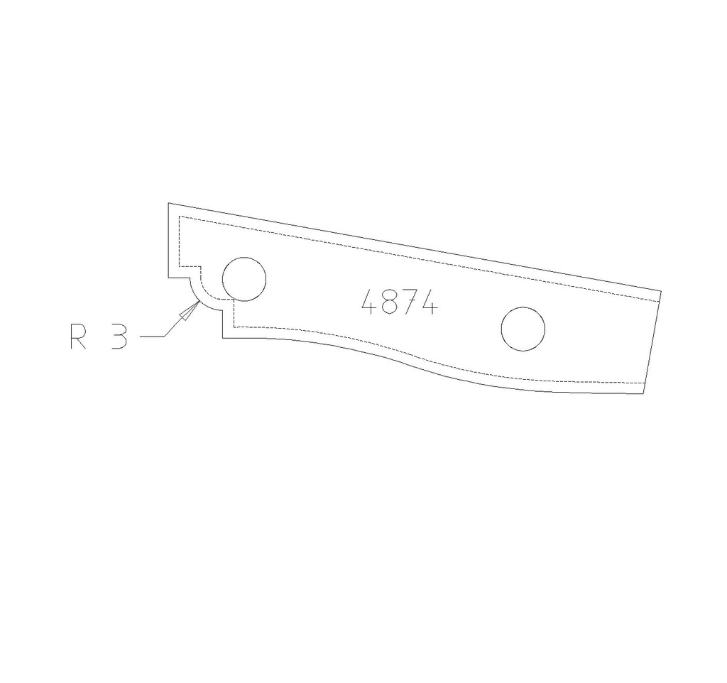 PLAQ P/BANDE DOUCINE DESSUS 