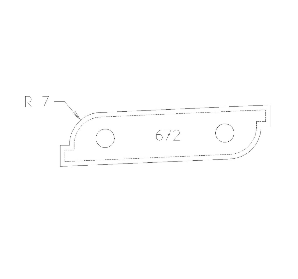 PLAQ PB GORGE R7 +C 50X12X1.5 DSOUS 