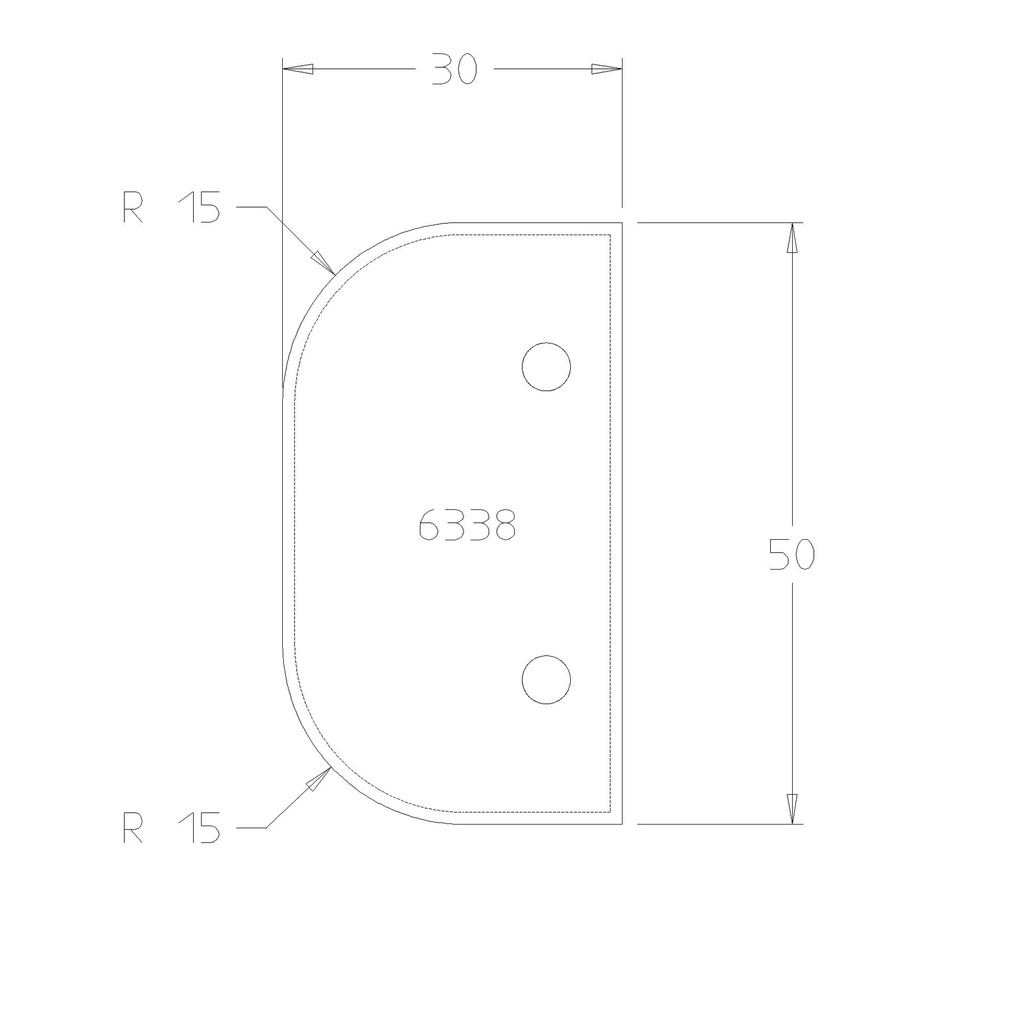 PLAQ.DOUBLE CONGE R15 