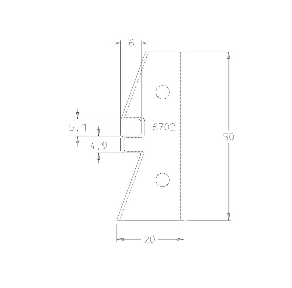 PLAQUETTE BOUVETAGE AUTO-SERRANT 