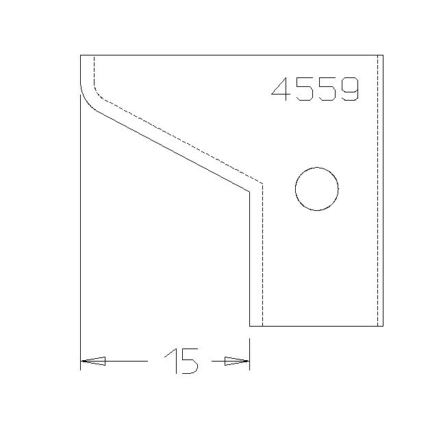 PLAQ.C/P CHANFREIN Avt15 avec R3 30X25X2 