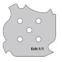 Jeu de 2 lames Rotoprofil   HSS   4 profils - 3 doucines - Louis XV 