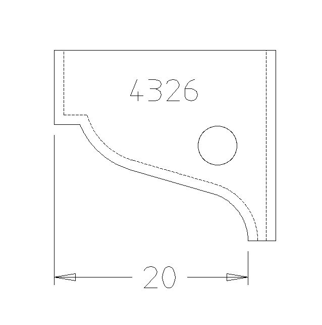 PLAQUETTE MOUL.LOUIS PHILIPPE 20 DESSUS 