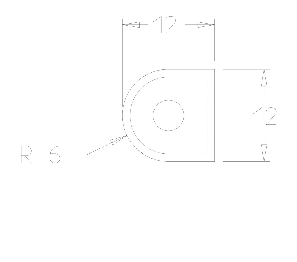 PLAQ. CARB. GORGE DE 12MM 