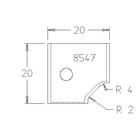 PLAQ BARDAGE CHANFREIN 
