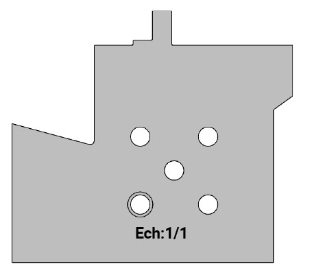 Jeu de 2 lames Rotoprofil   HSS   ISOL PRO - Dormant - Profilage pente 15° + joint 