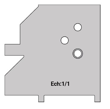 Jeu de 2 déflecteurs Rotoprofil   Bouvetage lambris à élégie   pour P.O. O40.02MAN 