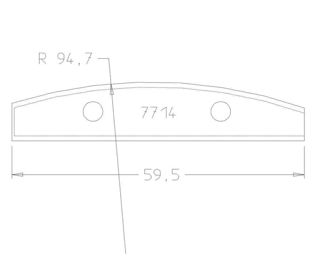 PLAQ.CALIBROR COUPES EXTRA BIAISES 45° 