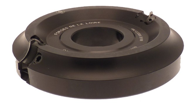 P.O. à profiler à plaquettes HW 1/4 de rond R6-8-10 (pack) Ø160 d50 Z2 Biaise négative Rot.Droite Tr.Dessous