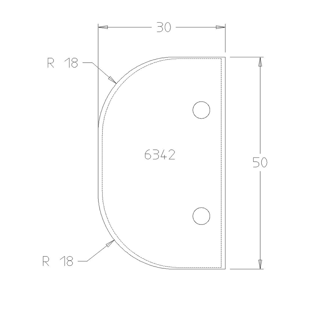 PLAQ.DOUBLE CONGE R18 