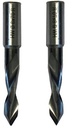 Mèche à percer HWM Débouchant Ø3 LU.22 LT.57.5 Q10 Méplat Z2 Rot.Droite Pointe 60°
