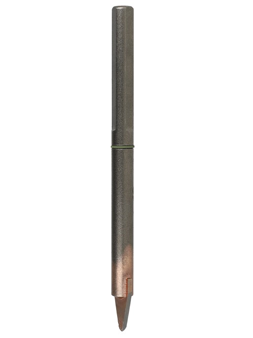 Foret grès-cérame   HW brasé   Conique  Ø 8  LU. 80  LT. 125  Q 8   3 méplats  Z 2  Rot. Droite 