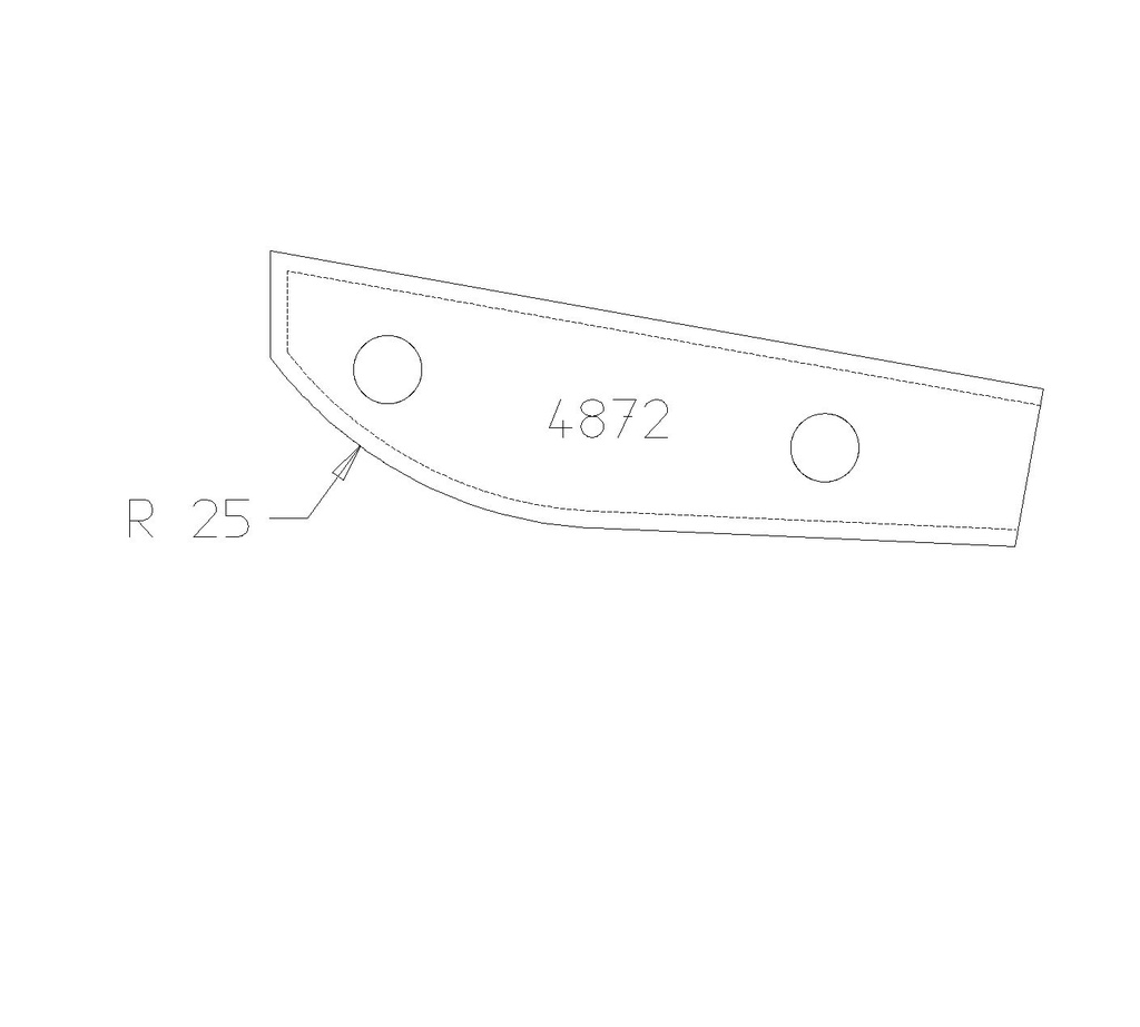 PLAQ PB TONNEAU R25 DESSUS 