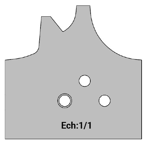 Jeu de 2 lames Rotoprofil   HW   ISOL RENOV - Mouton - Bois 40 à 56 