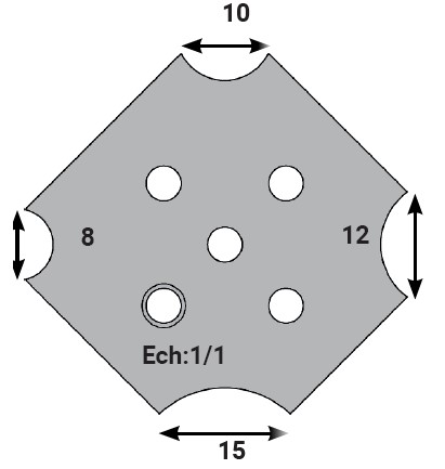 Jeu de 2 déflecteurs Rotoprofil   Mouchette 8-10-12-15   pour P.O. O40.03 