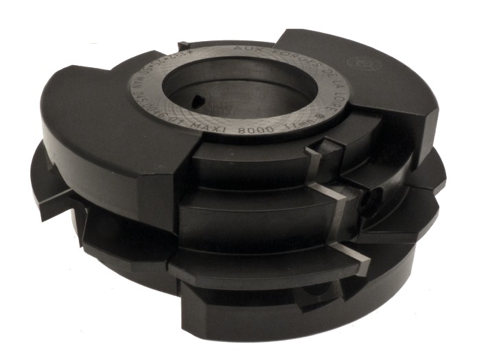 P.O. à profiler à plaquettes HW Chanfrein 45° Ø132.5 d50 Z2 Rot.Droite Tr.Dessus