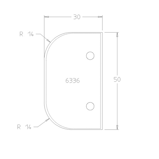 PLAQ.DOUBLE CONGE R14 