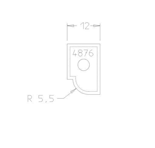 PLAQ P/BANDE GORGE DESSUS 