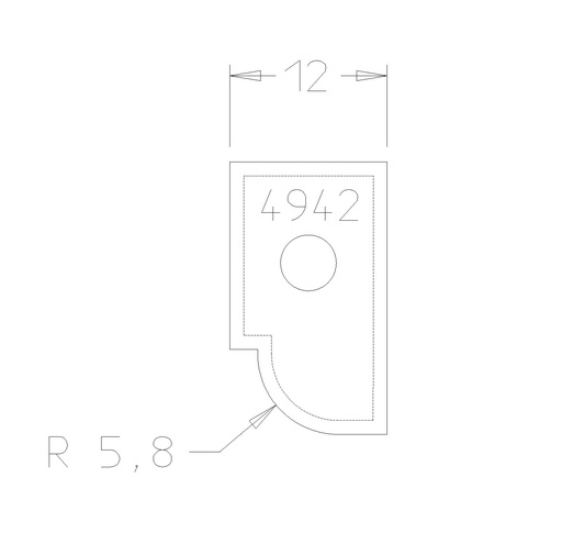PLAQ P/BANDE GORGE R5.8 + CARRE DESSUS 