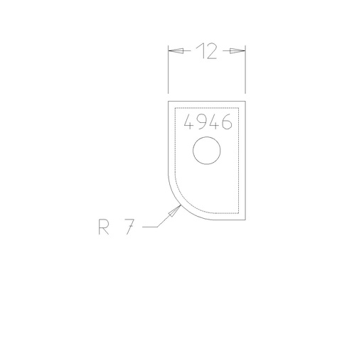PLAQ P/B GORGE R7 avec CARRE DESSUS 