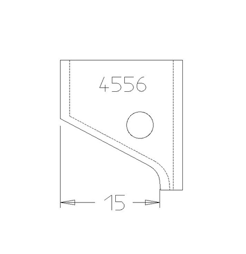 PLAQ.CHANFREIN Avt15 avec R3 20X20X2 