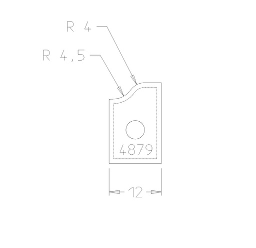 PLAQ P/BANDE DOUCINE DESSOUS 