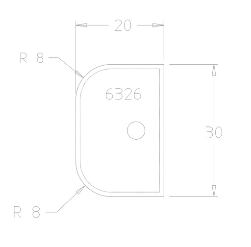 PLAQ.DOUBLE CONGE R8 