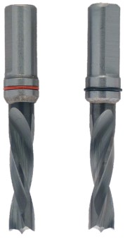 Mèche à percer HWM Borgne Ø4 LU.22 LT.57.5 Q10 Méplat Z2 Rot.Gauche 