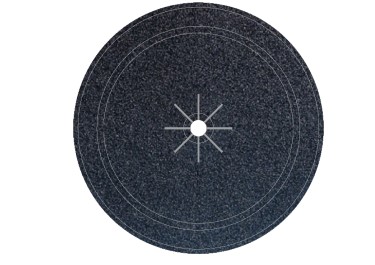 Disque étoile Corindon Papier Ø185 GR.80 Alésage Ø22