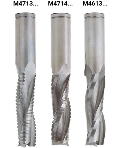 Mèche à défoncer HWM Finition Ø18 LC.72 LU.72 LT.120 Q18 Z3 Hél. Positive Rot.Droite