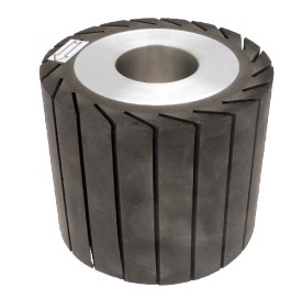 Cylindre support pour manchons abrasifs   à lamelles caoutchouc  Ø 140  Ht. 120  d 50 