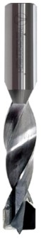 Mèche à percer Diamant Borgne Ø5 LU.28 LT.57.5 Q10 Méplat Z2 Rot.Droite 