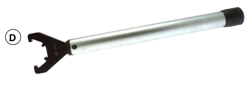 Clé de serrage dynamométrique Ecrou ER40 (Standard ou à roulement) Long.450 