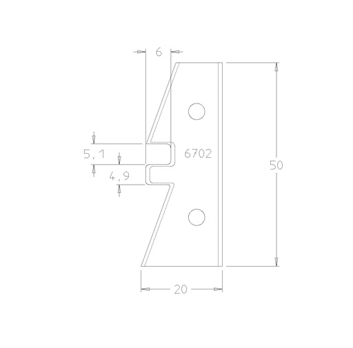 PLAQUETTE BOUVETAGE AUTO-SERRANT 
