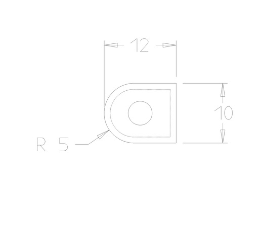 PLAQ. CARB. GORGE DE 10MM 