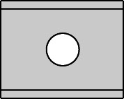 Plaquette   Carbure Nuance Dure   15x12x1.5  Z 2   1 trou 
