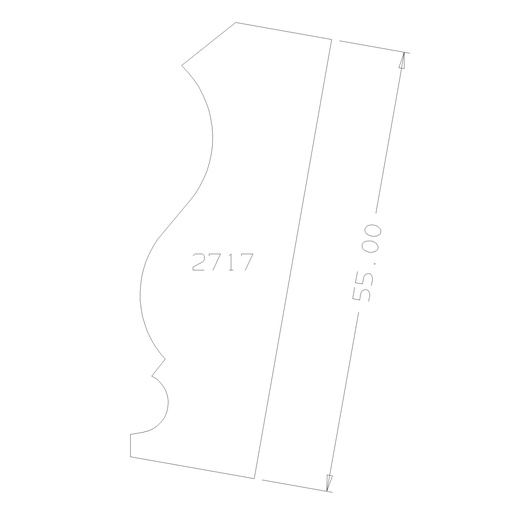 PLAQ. CARB. DOUCINE GD.CADRE LOUIS XV 